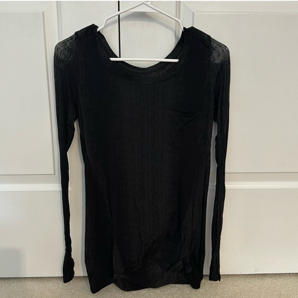Lululemon Athletica Black Fitted Hoodie